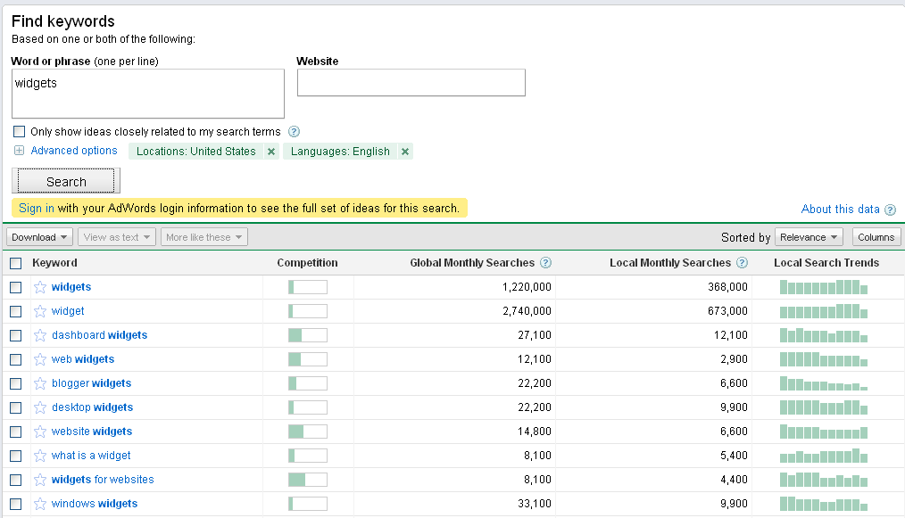 keyword-tool