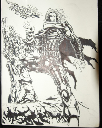 The Man Called Nova, comic book illustration by Jeff Hurst. Customer Care team member since March 2007.