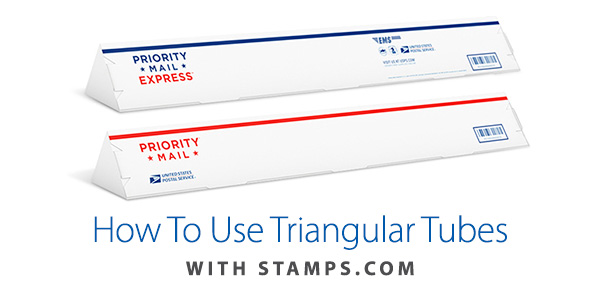 How To Use USPS Triangular Tubes With Stamps