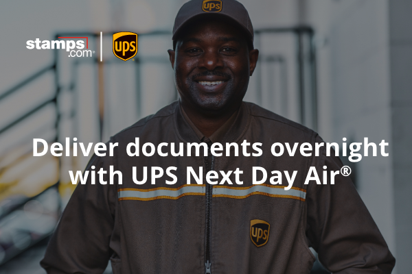Deliver documents overnight with UPS next day air