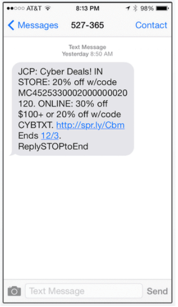 SMS JCPenny